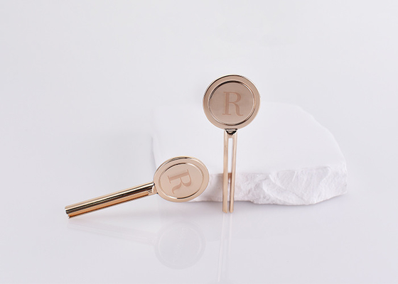 China Luxury Key Shape Design Mini Heavy Metal Cosmetic Zinc Alloy Spatula Makeup Spoon Flat Mixing Spoon For Cosmetic supplier